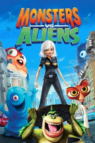 Poster Monsters vs Aliens